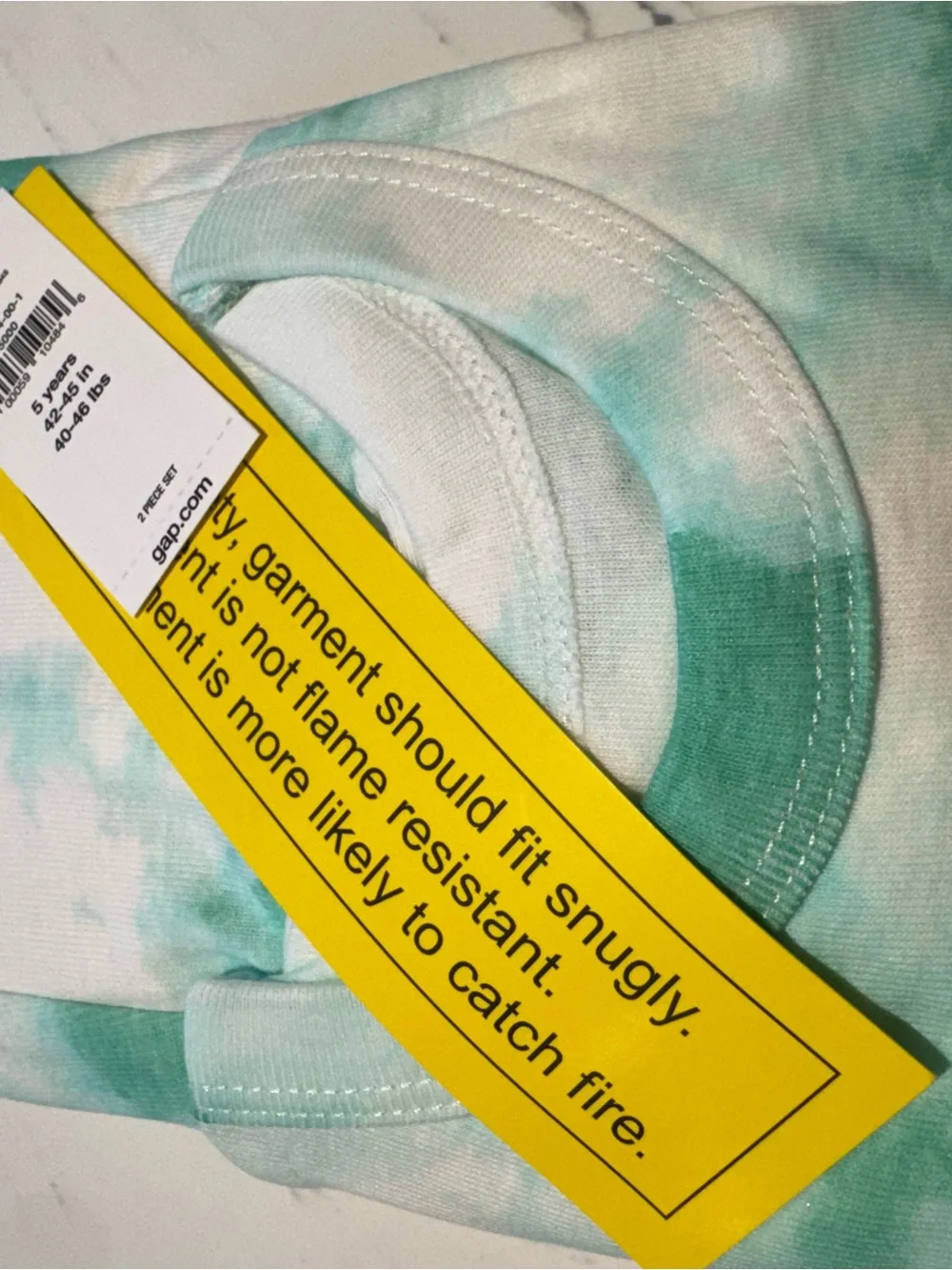 GAP Shimmery Butterfly Tie-Dye Long Sleeve & Pant Pajama Set